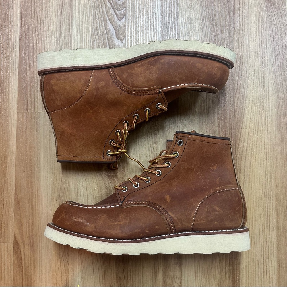 6 Inch Classic MOC toe Size 9 Men Brown